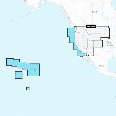 Navionics+ Regular Chart: US008R - US West