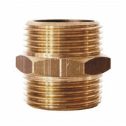 Nipple M-M parallel thread     Yellow brass