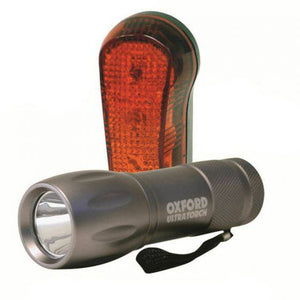 Oxford Ultra Torch 9 LED Front Headlight & Rear Bike Light Set