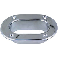 Perko 0752 Chrome Plated Bronze Oval Hawsehole (152mm x 108mm)  P-0752000CHR - ChasNewensMarine