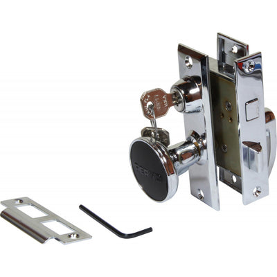 Perko 0927 Mortise Lock & Door Handle (70mm x 51mm)  P-0927DP0CHR