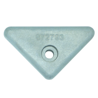 Zinc Engine Anode VOLVO Penta Side Mounted triangle for 290, 290DP, SX, DP-X.