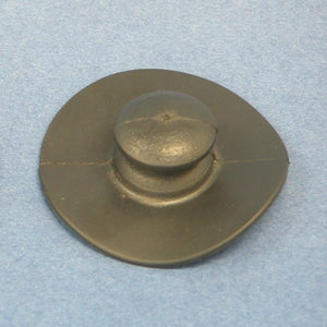 PVC Cleat Button 38mm Base x 16mm Button Black