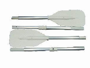 Alu Oars Including Hole Jointed Grey (Pair) | ChasNewensMarine