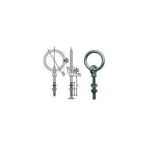 Hot Dipped galvanized Long Shank Eye Bolt 16mm