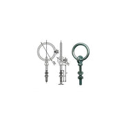 Ring bolt w/nut & washer HDG 8x60mm