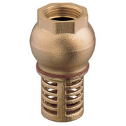 Rubber disk foot-valve     Yellow brass