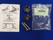 ZODIAC BOMBARD BENCH SEAT SLIDERS BOLTS AND HAND NUTS - Z60575 - ChasNewensMarine