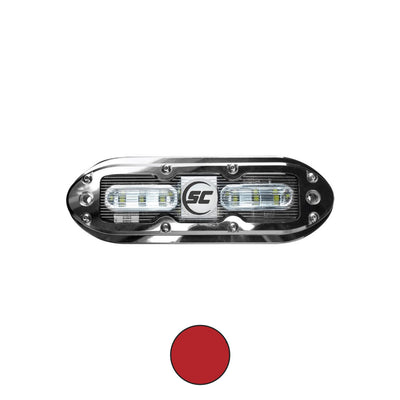 Shadow-Caster SCM-6 Underwater SS LED Light - Cool Red