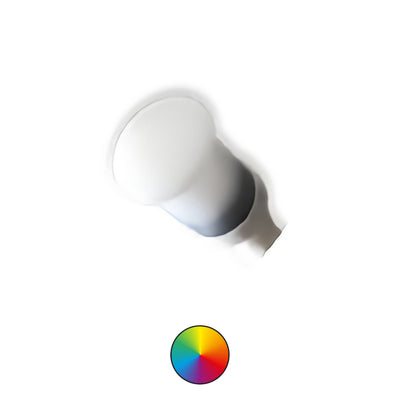 Shadow-Caster SCM-RAL RGB LED Round Accent Lights - White Plastic