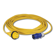 Cordset, 16A 230V, 20M, With European Plug, Yellow