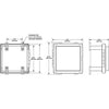 SMS Surface Mount System Panel Enclosure - 6 Circuit Blank