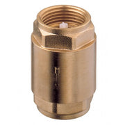 Spring check valve - POM/NBR closing system     Yellow brass