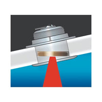 SS175M Stainless Steel Low profile Thru-hull chirp 1kw transducer 85 kHz to 135 kHz