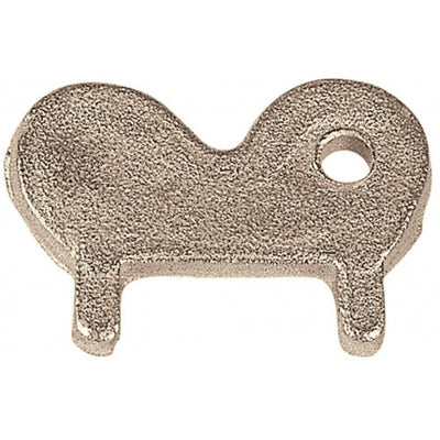 Stamped key for deck filler     Nickel-plated brass