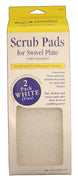 White - Fine Scrub Pads 2pk - ChasNewensMarine