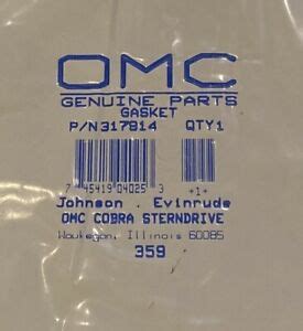 Evinrude Johnson OMC Engine Part Gasket  0317914 317914