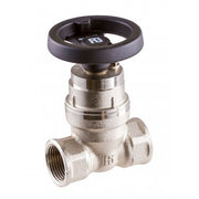 Threaded "non stick" valve "Alex" full flow     Nickel-plated bronze