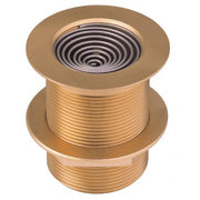 Thru-hull connection "export" with spiral spring     Yellow brass