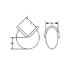 Transom / Corner Fenders 16 x 14 x 11 (6 x 5 x 4) Royal Blue