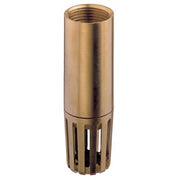 Tubular rubber gasket foot-valve     Yellow brass