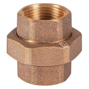 Union F-F tapered seat with O-ring     Bronze