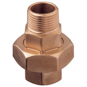 Union M-F tapered seat with O-ring     Bronze