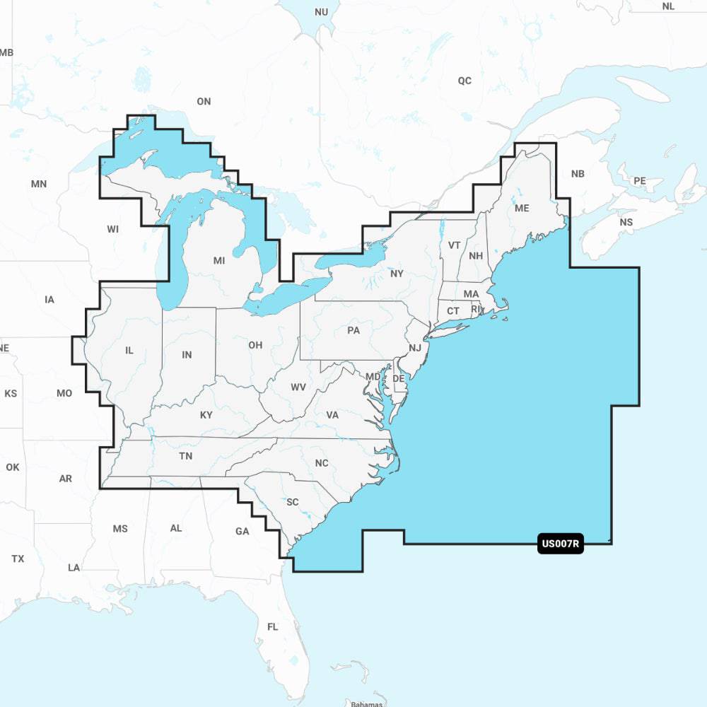 Garmin Navionics+ Chart: US007R - U.S. East