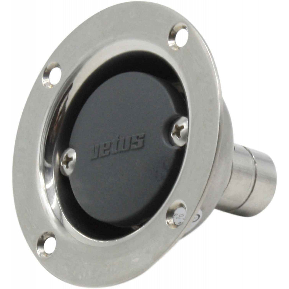 Vetus Stainless Steel Breather Nipple (19mm Hose)  V-AB19S - ChasNewensMarine