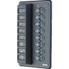 Vetus P8FA Vertical Switch Panel 8 Way (12V/24V / Auto Fuses)  V-P8FA - ChasNewensMarine