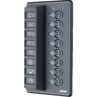 Vetus P8FA Vertical Switch Panel 8 Way (12V/24V / Auto Fuses)  V-P8FA - ChasNewensMarine