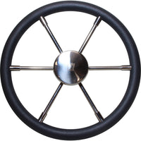 Vetus PRO40P Dark Grey Padded Marine Steering Wheel (400mm)  V-PRO40P