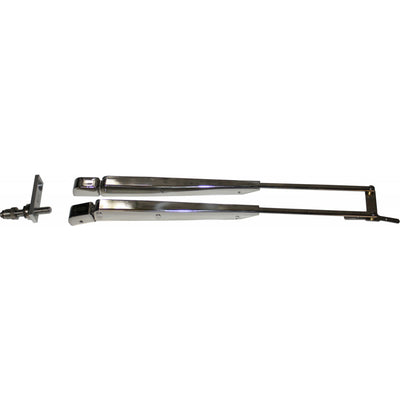 Vetus SSADX Stainless Steel Pantograph Wiper Arm Set (386-471mm)  V-SSADX