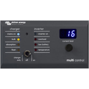 Victron Digital Multi-Control 200A Panel for Multi & Quattro Inverters  VC-DMC000200010 - ChasNewensMarine