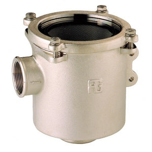 Water strainer "Ionio" series with polycarbonate cover     Nickel-plated bronze