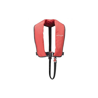 165N ISO Red Manual LifeJacket With Crutch Strap