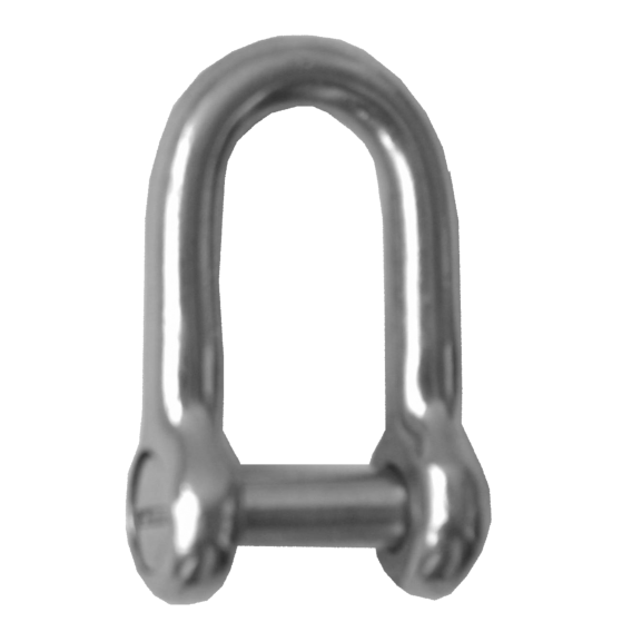 Dee Shackle with Sink Pin - S/Steel 6mm