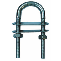 U-Bolt with double plate AISI304 4x62mm