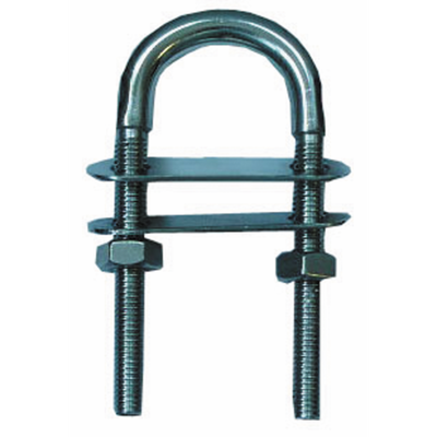 U-Bolt with double plate AISI304 4x62mm