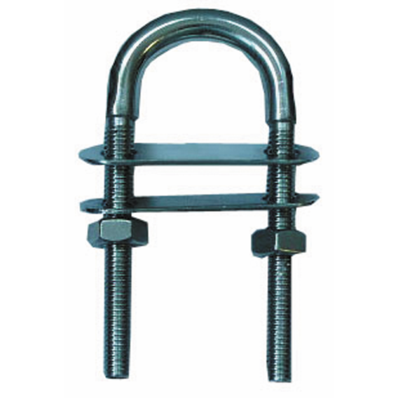 U-Bolt with double plate AISI304 4x62mm