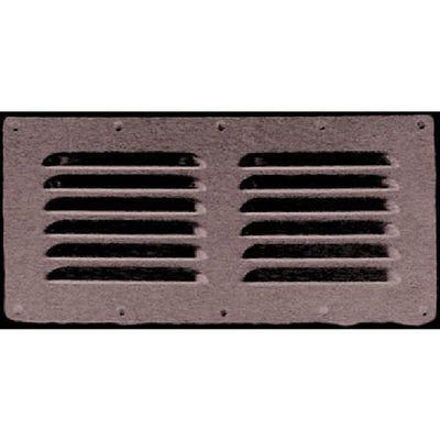 SS louvered vent 228x127mm SS 316