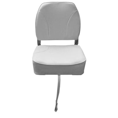 Navy Deluxe Low Back Folding Seat S/S 316 Fittings