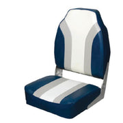 Highback Folding Seat Grey/Blue/White
