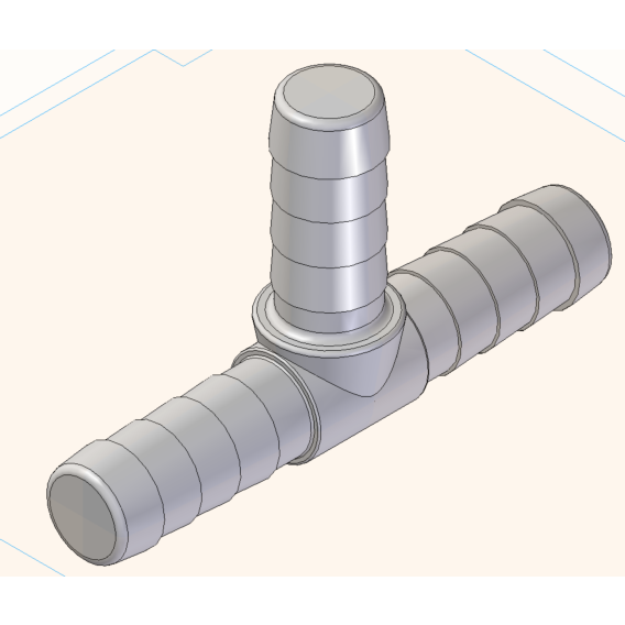 T Piece 3x1/2 Barb Bulk