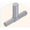 T Piece - 2 X 1/2" Barb +WX M OEM