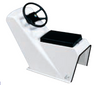 Zodiac jockey console  with steering helm wheel and 10ft cable - Z1418 - ChasNewensMarine