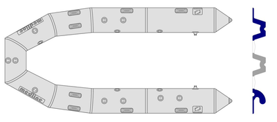 Replacement Tube for Zodiac Medline 1 Rib 1998 to 2007 - Z1945 - ChasNewensMarine